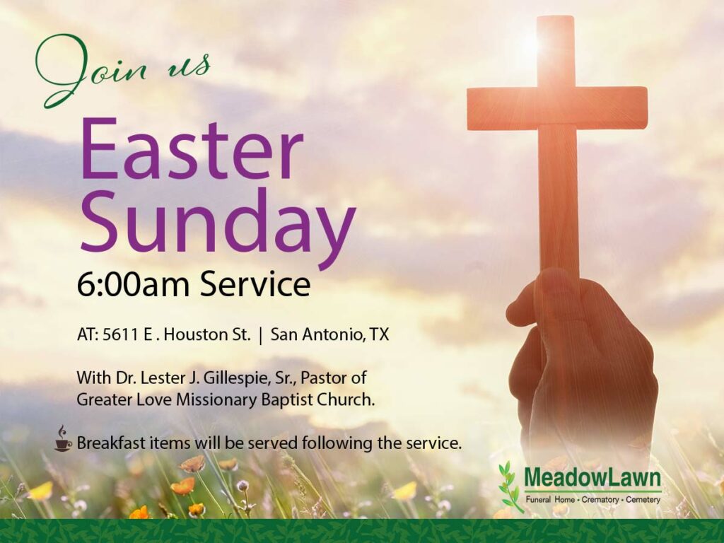 Easter Sunrise Service Meadowlawn Funeral Home