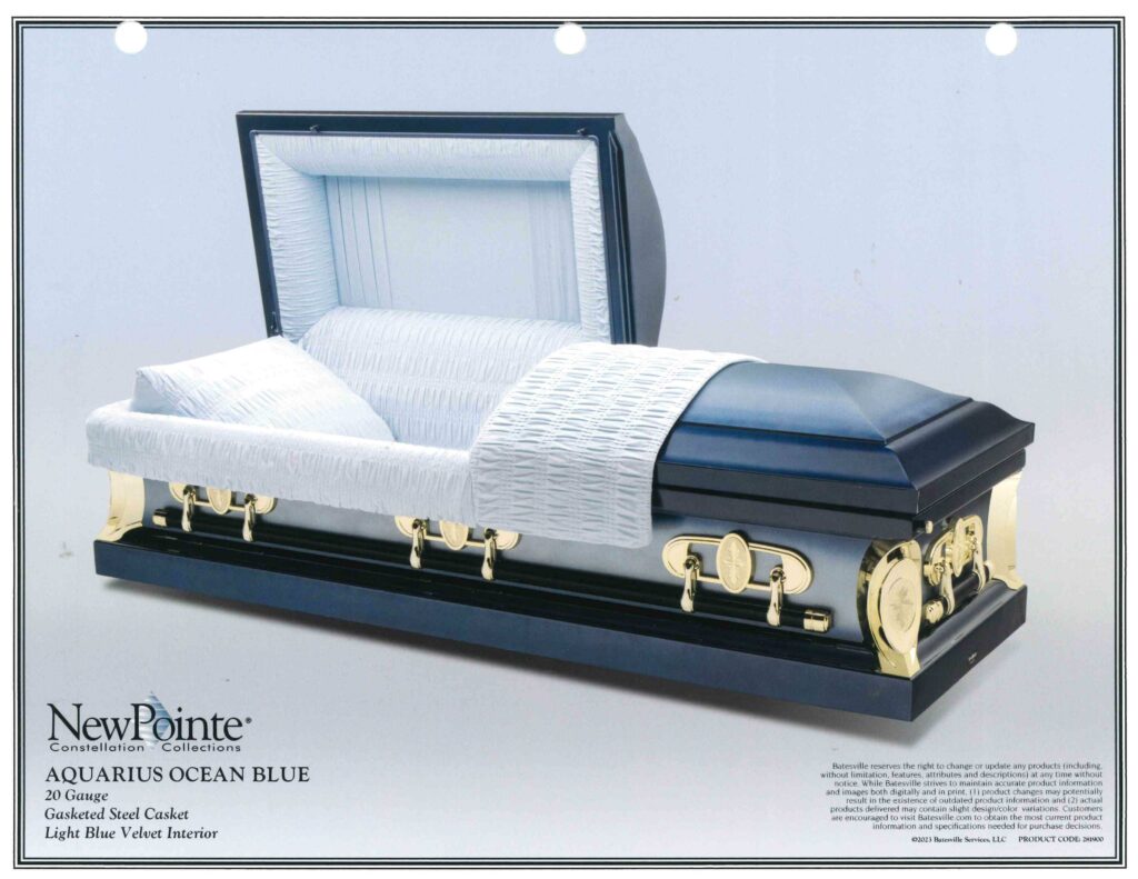 Aquarius Ocean Blue - Meadowlawn Funeral Home